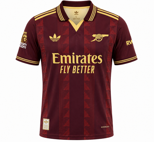 Arsenal x adidas 140th Anniversary Jersey 1886-2026 front view | Athelex Pakistan