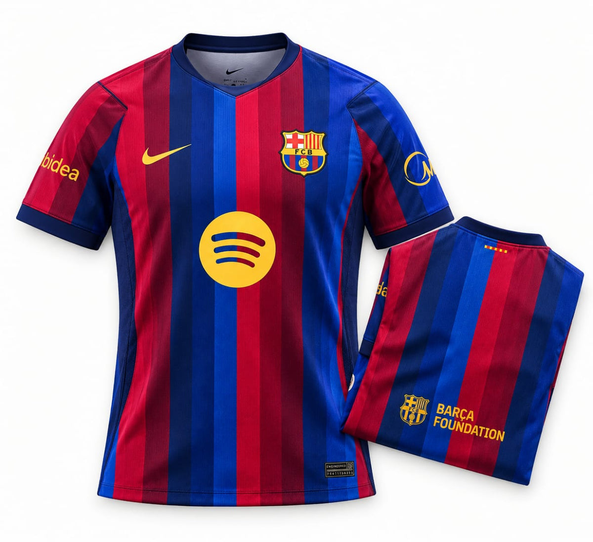 FC Barcelona Home Jersey 2026/27 front with folded back showing player name and number | Athelex Pakistan