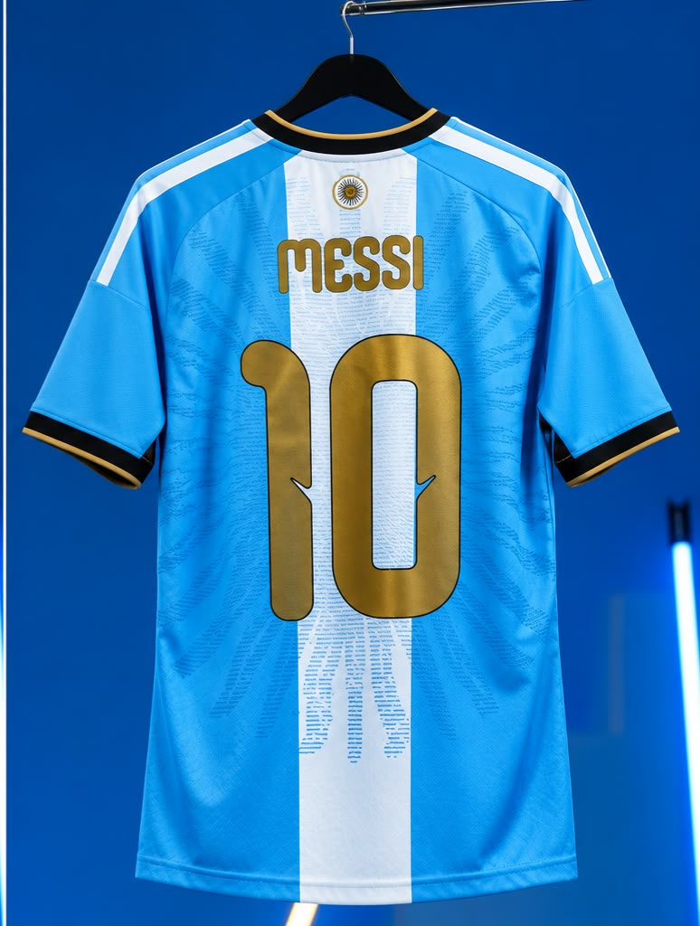 Argentina Messi 2026 Farewell Special Edition Jersey back view with No. 10 | Athelex Pakistan