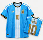 Argentina Messi 2026 Farewell Special Edition Jersey front with folded back showing Messi 10 | Athelex Pakistan