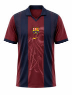 Barcelona Retro Skeleton Jersey 2000/01 front view | Athelex Pakistan
