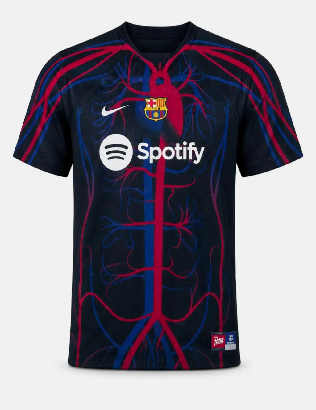 Barcelona x Patta Jersey front view | Athelex Pakistan