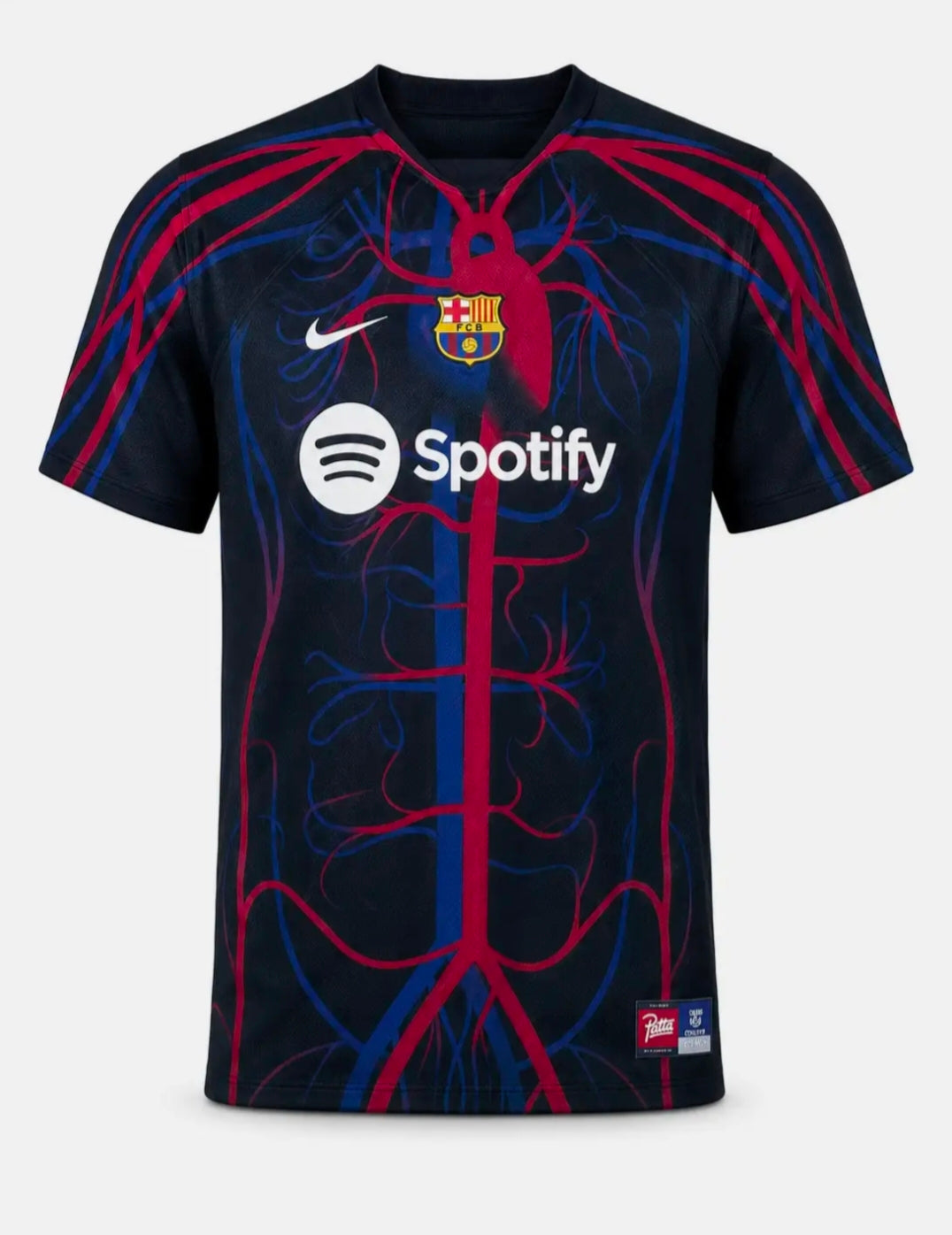 Barcelona x Patta Jersey front view | Athelex Pakistan