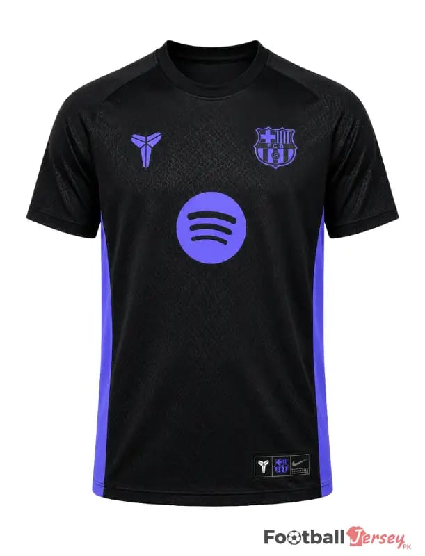 FC Barcelona x Kobe Bryant Pre-Match Away Shirt 25/26 front view | Athelex Pakistan