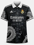 Real Madrid Black Dragon Jersey 2023/24 front view | Athelex Pakistan