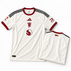 Manchester United 2026/27 Third Jersey front with folded back showing player name and number | Athelex Pakistan