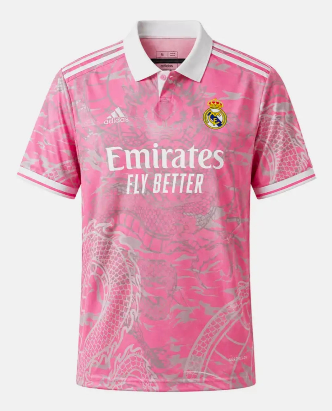 Real Madrid Pink Dragon Jersey 2023/24 front view | Athelex Pakistan